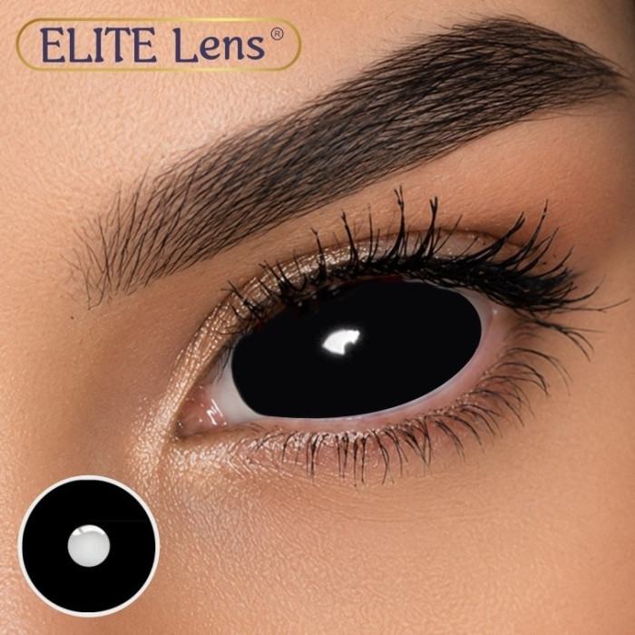 Купити чорні склери Блек XL Ціна Лінзи на все око від ELITE Lens®
